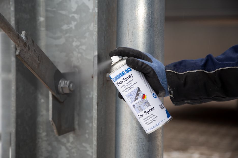 WEICON Zink-Spray 400 ml Rostschutzspray mit mikro Zink- und Aluminiumpigmenten
