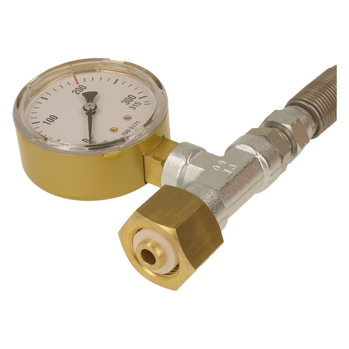 Umfüllschlauch mit Manometer für Argon/CO2
