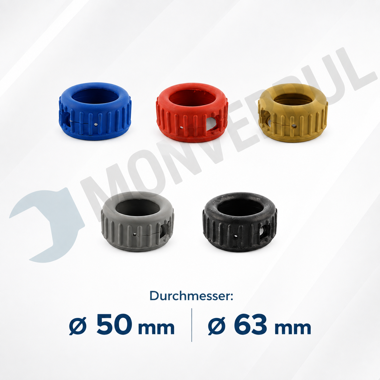 Manometer Schutzkappen Gummi  Ø 63 mm Ø 50 mm blau, gelb grau, rot schwarz