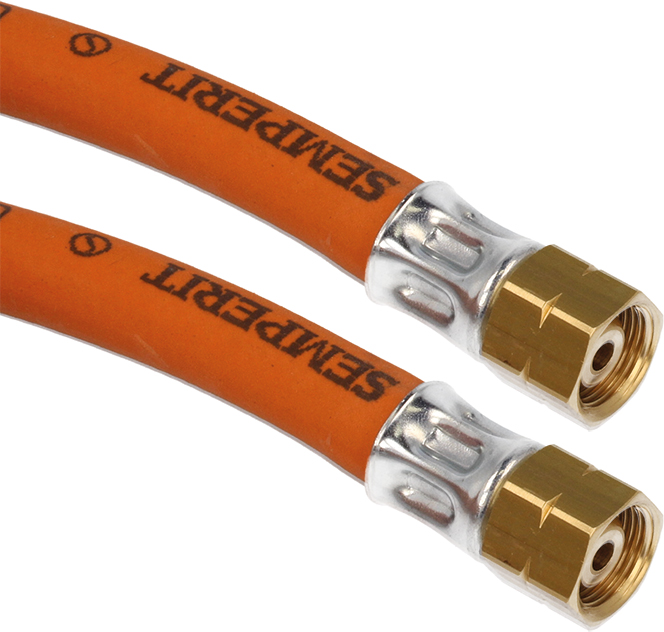 Mitteldruckschlauch 6x3,5 G 1/4" LH Ü-Mutter PN10 EN 16436-1