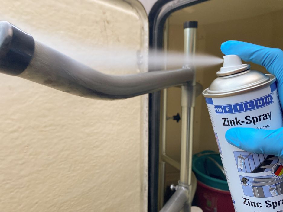WEICON Zink-Spray 400 ml Rostschutzspray mit mikro Zink- und Aluminiumpigmenten