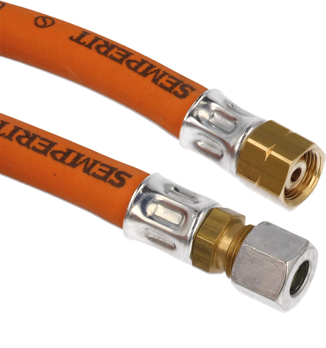 Mitteldruckschlauch G 1/4" LH Ü-Mutter x RVS 10