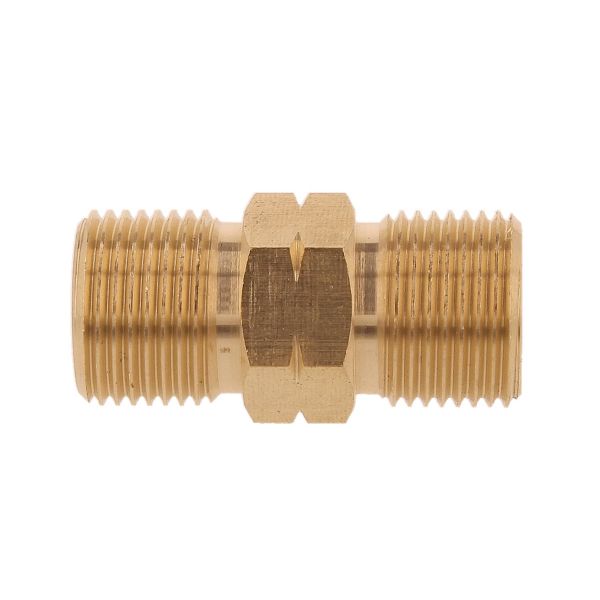 Doppelnippel Gasschlauchverbinder G 3/8" LH x G 3/8" LH DIN