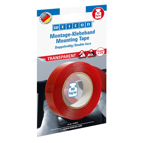 WEICON Montage-Klebeband, transparent, 3m 14100319