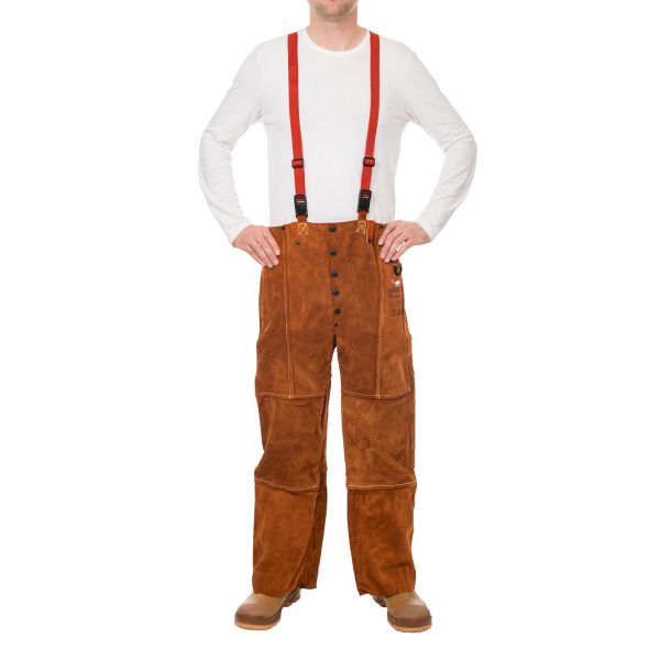 Comfoflex LavaBrown Schweißer-Lederhose L