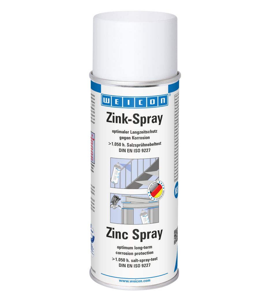 WEICON Zink-Spray 400 ml Rostschutzspray mit mikro Zink- und Aluminiumpigmenten