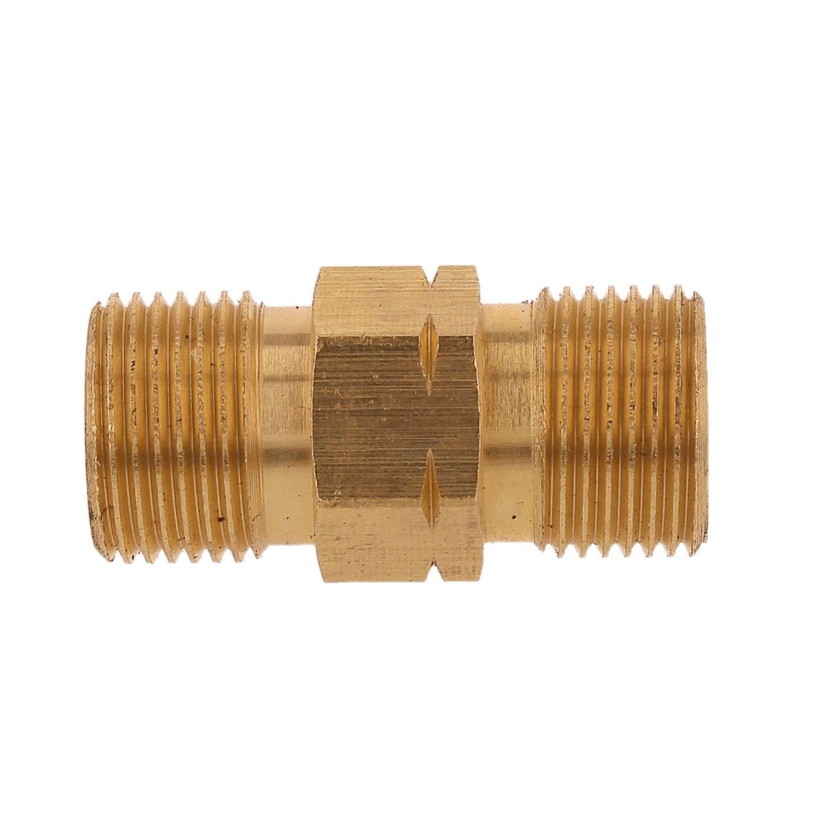 Doppelnippel G 1/2" RH x G 1/2" LH DIN
